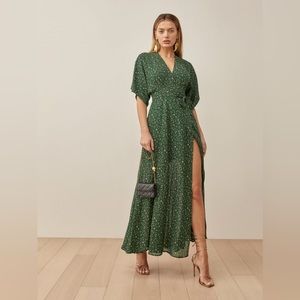 Reformation Winslow wrap dress size medium